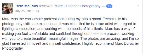 Trish - Boudoir Photoshoot testimonial
